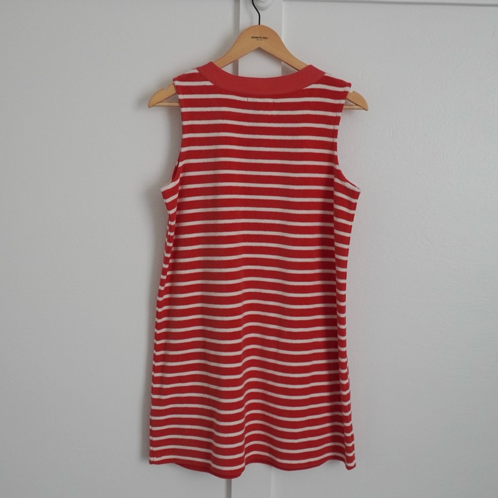 Boden Striped Terry Cloth Mini Dress Coverup - Picture 3 of 3